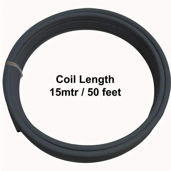 Visiaro Black PVC Coated Soft Copper Tube 15mtr Outer Dia 6mm