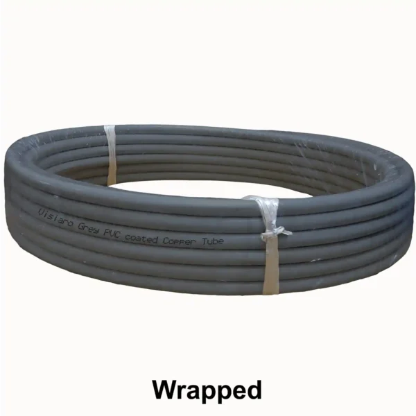 Visiaro Grey PVC Coated Soft Copper Tube 15mtr Outer Dia 6mm