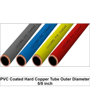 PVC Coated Hard Copper Tubes with O.D 5/8 inch