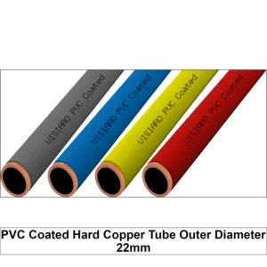 PVC Coated Hard Copper Tubes with O.D 22 mm