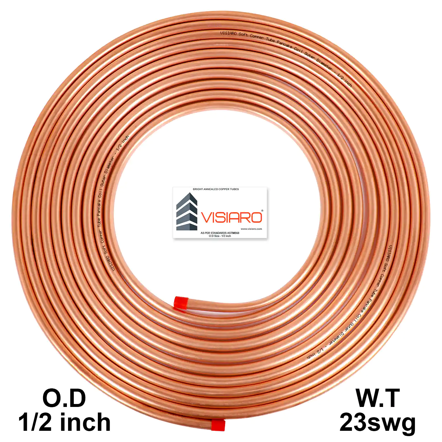 Buy Visiaro Soft Copper Tube 25ft Outer Dia 1 2