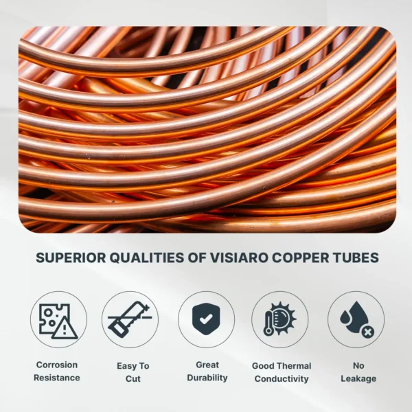 Round Soft Copper Tube, 7.5mtr, Outer Dia 3/8 inch - Image 2