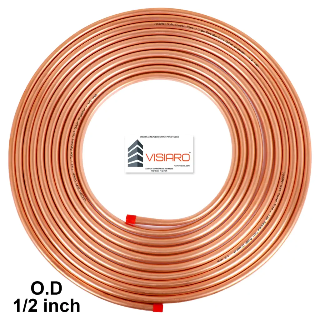 Visiaro Soft Copper Tube Pancake Coil with OD 12.7mm