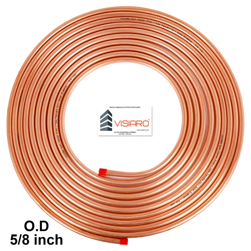 Visiaro Soft Copper Tube Pancake Coil with OD 15.875mm