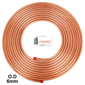 Soft Copper Tubes with O.D 6 mm