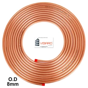 Soft Copper Tubes with O.D 8 mm