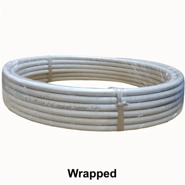 Visiaro White PVC Coated Soft Copper Tube 15mtr Outer Dia 6mm